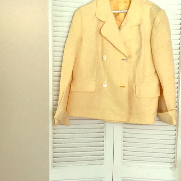 Heavy Cotten twill jacket in soft yellow - Picture 1 of 1